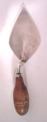 ceremonial trowel Green Memorial Hospital Manipay