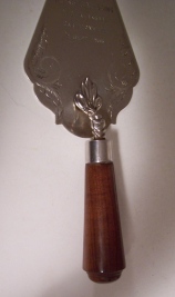 ceremonial trowel N.G.Church hall in Carletonville (South Africa)
