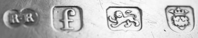 RR mark (pellet between in bilobed punch): Year 1781