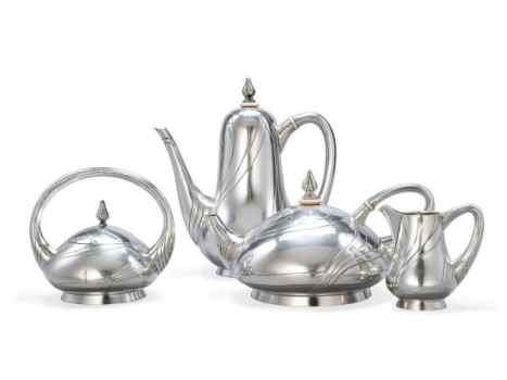 P. Bruckmann und Shne silver teaset