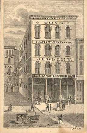 An advertising by Parker Brothers, Boston, circa 1870