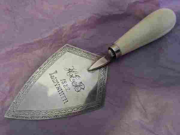 commemorative trowel or cake server