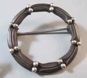 Jensen earrings and brooch