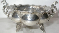 silver dish