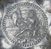 silver dish