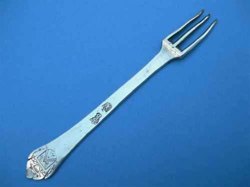 A Burgundian fork dated 1660