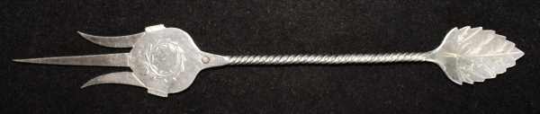 Dutch silver serving fork