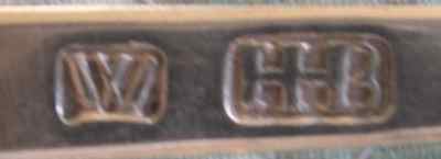  'HHB' mark is possibly an unidentified maker in Wil, but more likely that of Hans Heinrich Bsch (1752-aft. 1790) of Wattwil