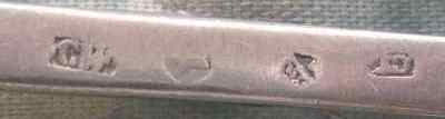 marks from Zurich, canton Zurich, maker Hans Caspar West I, retailer Conrad Locher