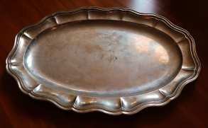 Italian silver tray