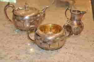 silver teaset