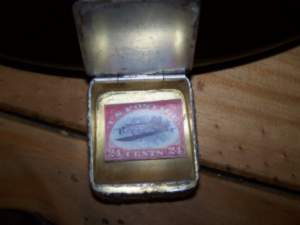 silver stamp case