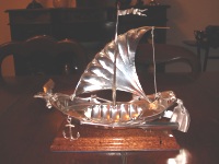 silver ship