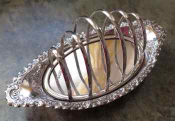 sterling silver toast rack, Atkin Brothers
