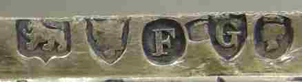 niello silver vesta case mark