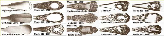 Bruckmann & Sohne flatware patterns