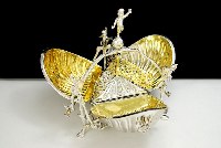 silver plate bun warmer made by Cooper brothers