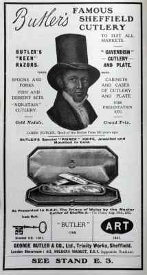 Butler's advertising 1922