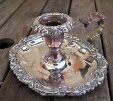 silver chamberstick