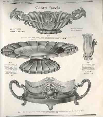 a page from 1932 A. Calderoni catalogue