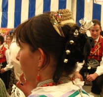 silver hair ornamentation in Canazei
