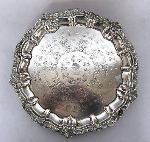 serving tray with Carrington crest
