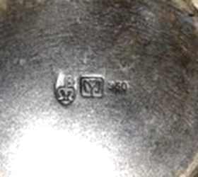 silver two handled cup