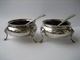 A pair of Cauldron Silver Salts, London, 1872