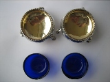 A pair of Cauldron Silver Salts, London, 1872