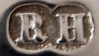 A pair of Cauldron Silver Salts, London 1872 hallmarks
