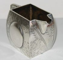Silver milk jug,  hallmarked London 1879
