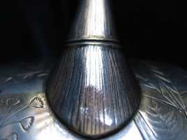 Silver teapot,  hallmarked London 1879