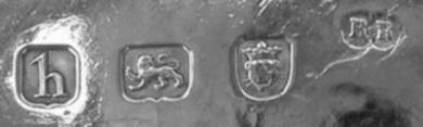 RR mark (pellet between in bilobed punch): Year 1783