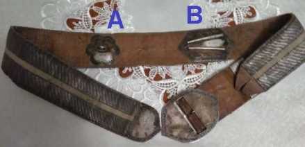 belt with silver mounts