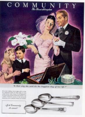 an advertising of Community Silverplate published in 1946