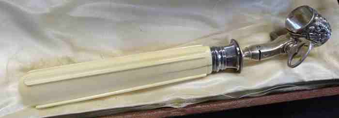 silver and ivory couvert  gigot