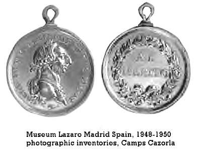Al Merito large medal struck between April 1778 and March 16, 1783 in the Museum Lazaro in Spain