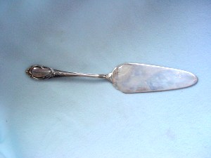 silver cake server