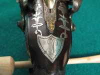 French shot-gun with silver mounts