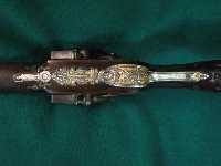 French shot-gun with silver mounts