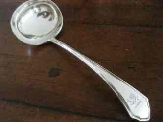 silverplate ladle marked Mappin & Webb, Princes Plate