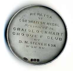 silver medal, replica of the medal struck to commemorate the coronation, in 1911