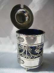 Art Nouveau cruet set:  Paul Canaux & Company, Paris, 1892-1911
