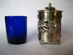 Art Nouveau cruet set:  Paul Canaux & Company, Paris, 1892-1911