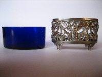 Art Nouveau cruet set:  Paul Canaux & Company, Paris, 1892-1911
