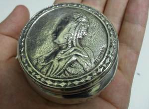 silver pill box