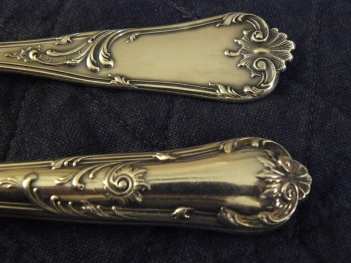 silver cutlery marked '800'
