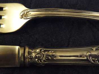 silver cutlery marked '800'