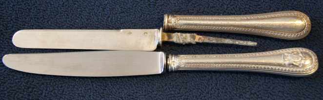 French silver cutlery set