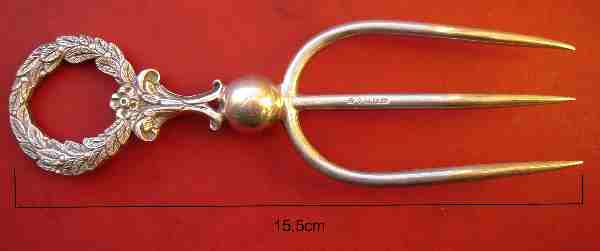 silver plated fork
